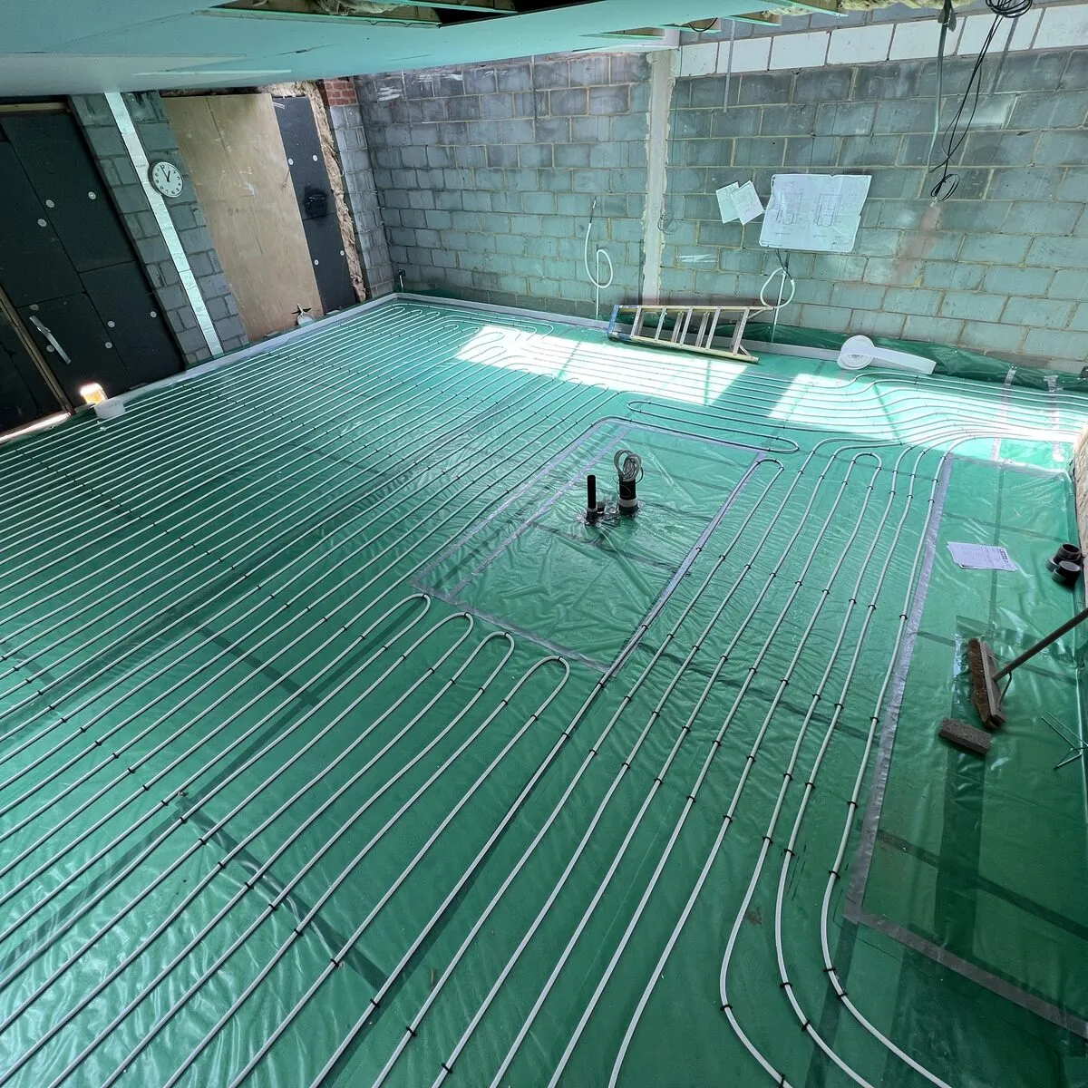 Underfloor heating installation in Essex
